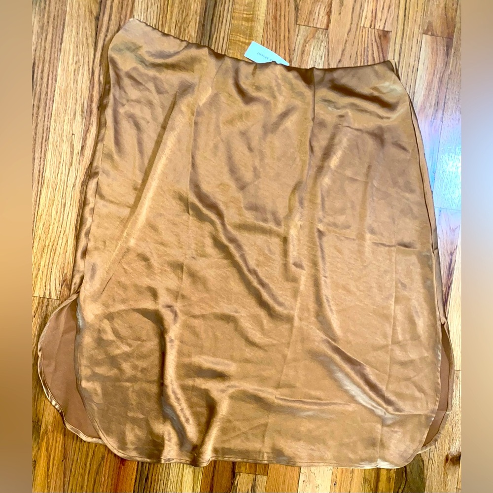 Lane Bryant Skirt Size 20 Gold Knee Length Pencil Lined NWT